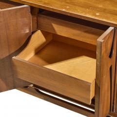  Broyhill Brasilia Broyhill Brasilia Mid Century Walnut and Brass 9 Drawer Lowboy Dresser - 4603611
