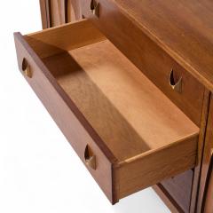  Broyhill Brasilia Broyhill Brasilia Mid Century Walnut and Brass Credenza - 4222975