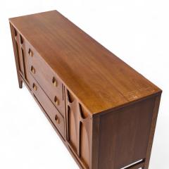  Broyhill Brasilia Broyhill Brasilia Mid Century Walnut and Brass Credenza - 4222977