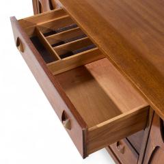  Broyhill Brasilia Broyhill Brasilia Mid Century Walnut and Brass Credenza - 4222978