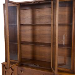  Broyhill Brasilia Broyhill Brasilia Mid Century Walnut and Brass Credenza and Hutch - 4277416