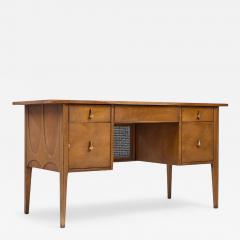  Broyhill Brasilia Broyhill Brasilia Mid Century Walnut and Brass Desk - 4307123