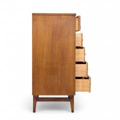  Broyhill Brasilia Broyhill Brasilia Mid Century Walnut and Brass Highboy Dresser - 4300386