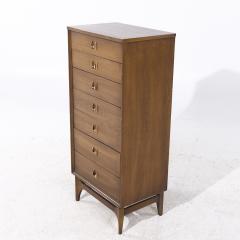  Broyhill Brasilia Broyhill Brasilia Mid Century Walnut and Brass Lingerie Chest - 4104150