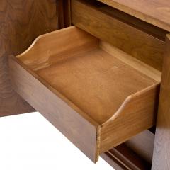 Broyhill Brasilia Broyhill Brasilia Mid Century Walnut and Brass Lowboy Dresser - 4304875