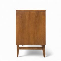  Broyhill Brasilia Broyhill Brasilia Mid Century Walnut and Brass Lowboy Dresser - 4393786