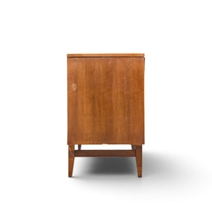  Broyhill Brasilia Broyhill Brasilia Mid Century Walnut and Brass Lowboy Dresser - 4738437
