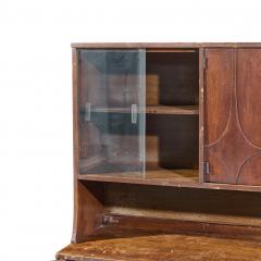  Broyhill Brasilia Broyhill Brasilia Mid Century Walnut and Brass Offset Credenza and Hutch - 4684153