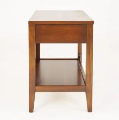  Broyhill Brasilia Pair Lightly Restored Broyhill Brasilia Walnut Brass Nightstands or End Tables - 3208741