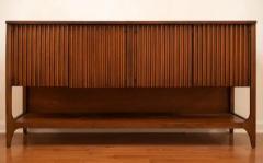  Broyhill Brasilia Rare Broyhill Brasilia Model 6140 13 Credenza Buffet Sideboard Fluted Walnut - 3947339