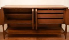  Broyhill Brasilia Rare Broyhill Brasilia Model 6140 13 Credenza Buffet Sideboard Fluted Walnut - 3947349