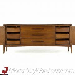  Broyhill Furniture Broyhill Emphasis Mid Century Walnut Lowboy Dresser - 3688197