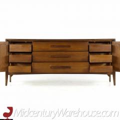  Broyhill Furniture Broyhill Emphasis Mid Century Walnut Lowboy Dresser - 3688198