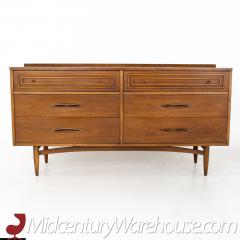  Broyhill Furniture Broyhill Sculptra Mid Century 6 Drawer Lowboy Dresser - 3688351