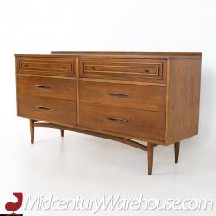  Broyhill Furniture Broyhill Sculptra Mid Century 6 Drawer Lowboy Dresser - 3688352