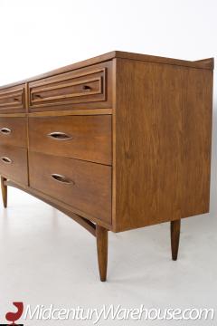  Broyhill Furniture Broyhill Sculptra Mid Century 6 Drawer Lowboy Dresser - 3688353