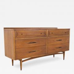  Broyhill Furniture Broyhill Sculptra Mid Century 6 Drawer Lowboy Dresser - 3690425