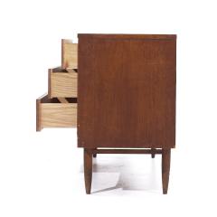  Broyhill Furniture Broyhill Sculptra Mid Century Walnut Credenza and Hutch - 3832542