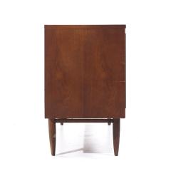  Broyhill Furniture Broyhill Sculptra Mid Century Walnut Credenza and Hutch - 3832544