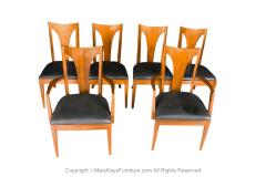  Broyhill Furniture Mid Century Broyhill Walnut Dining Chairs Six - 2973347