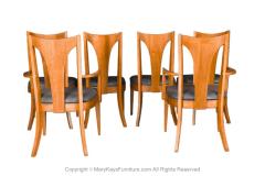  Broyhill Furniture Mid Century Broyhill Walnut Dining Chairs Six - 2973349