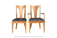  Broyhill Furniture Mid Century Broyhill Walnut Dining Chairs Six - 2973351