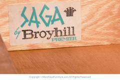  Broyhill Premier Line Mid Century Broyhill Saga Walnut Buffet Credenza Hutch - 3626693
