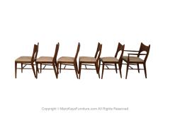  Broyhill Premier Line Mid Century Broyhill Saga Walnut Paul McCobb Style Dining Chairs six - 3660478