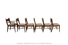  Broyhill Premier Line Mid Century Broyhill Saga Walnut Paul McCobb Style Dining Chairs six - 3660479