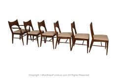  Broyhill Premier Line Mid Century Broyhill Saga Walnut Paul McCobb Style Dining Chairs six - 3660483