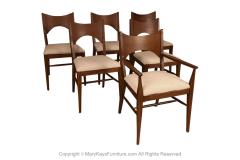  Broyhill Premier Line Mid Century Broyhill Saga Walnut Paul McCobb Style Dining Chairs six - 3660484