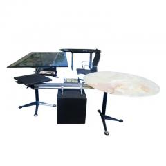  Bruce Burdick U Shape Burdick Desk for Herman Miller with Floating Table - 3529495