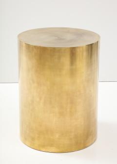  Brueton 1970s Mid Century Modern Brass Drum Base Dining Table Attributed To Brueton - 2950588