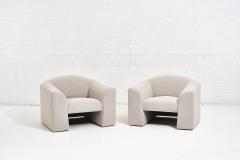  Brueton Brueton Lounge Chairs in White Boucle circa 1980 - 1948676