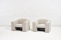  Brueton Brueton Lounge Chairs in White Boucle circa 1980 - 1948677