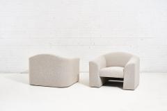  Brueton Brueton Lounge Chairs in White Boucle circa 1980 - 1948682