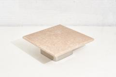  Brueton Brueton Stainless Steel Base Pink Marble Top Coffee Table 1980 - 2053048