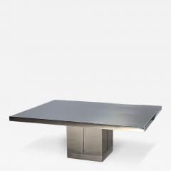  Brueton Brueton Stainless Steel Coffee Table 1970 - 3627448