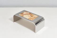  Brueton Brueton Waterfall Stainless Steel and Onyx Coffee Table 1970 - 2314715