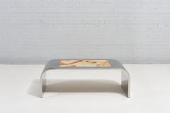  Brueton Brueton Waterfall Stainless Steel and Onyx Coffee Table 1970 - 2314716