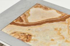  Brueton Brueton Waterfall Stainless Steel and Onyx Coffee Table 1970 - 2314719