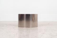  Brueton Custom Polished Metal Drum Side Table in the Style of Brueton 1980 - 4748804