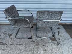  Brueton Pair of Tubular Chrome Brno Chairs - 4330741