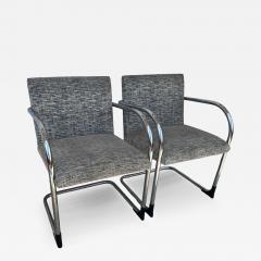  Brueton Pair of Tubular Chrome Brno Chairs - 4332600