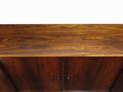  Bruno Hansen 1950s Scandinavian Brazilian Rosewood Sideboard with Center Bar - 4058081