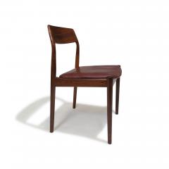  Bruno Hansen Four Danish Solid Brazilian Rosewood Dining Chairs - 3439652