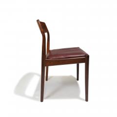  Bruno Hansen Four Danish Solid Brazilian Rosewood Dining Chairs - 3439653