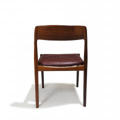  Bruno Hansen Four Danish Solid Brazilian Rosewood Dining Chairs - 3439655