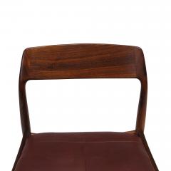  Bruno Hansen Four Danish Solid Brazilian Rosewood Dining Chairs - 3439656