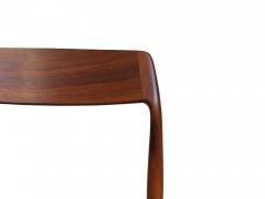  Bruno Hansen Four Danish Solid Brazilian Rosewood Dining Chairs - 3439659